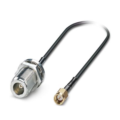 Phoenix Contact Coaxial Cordset; NBC-COX-CNB/0.5-S/COX-CKM; Female Straight to Male Straight; 0.5m FRNC Cable